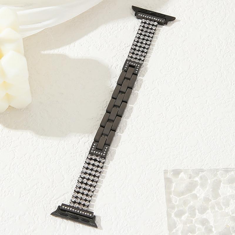 Diamond Metal Strap for Apple Watch 10 Band 42mm 41mm 46mm 44/49mm 45mm 40mm Women Belt Bracelet iWatch Series 9 8 7 Se 6 Ultra