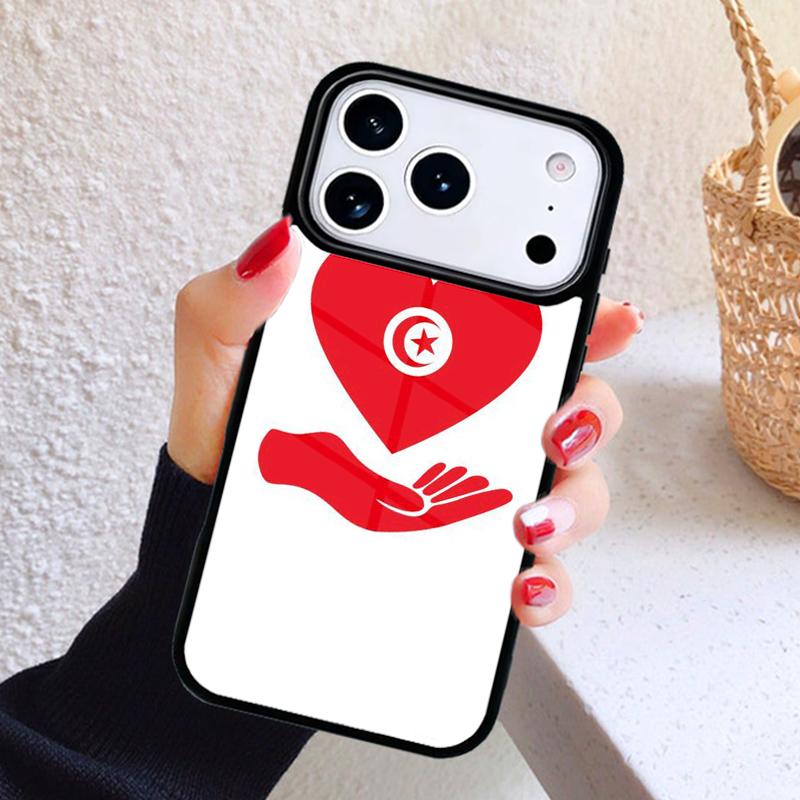 Tunisia Flag Star Symbols Phone Case For iPhone 17 Air 16 15 14 13 12 11 Pro Max Plus