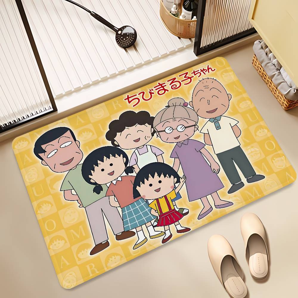Catoon Chibi Maruko Chan Kitchen Mat Cheaper Anti-slip Modern Living Room Balcony Printed Modern Home Decor