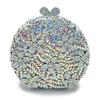 2025neue Clutch Tasche runde Blume Punkt Diamant Abendtasche Metall Diamant Tasche Handtasche