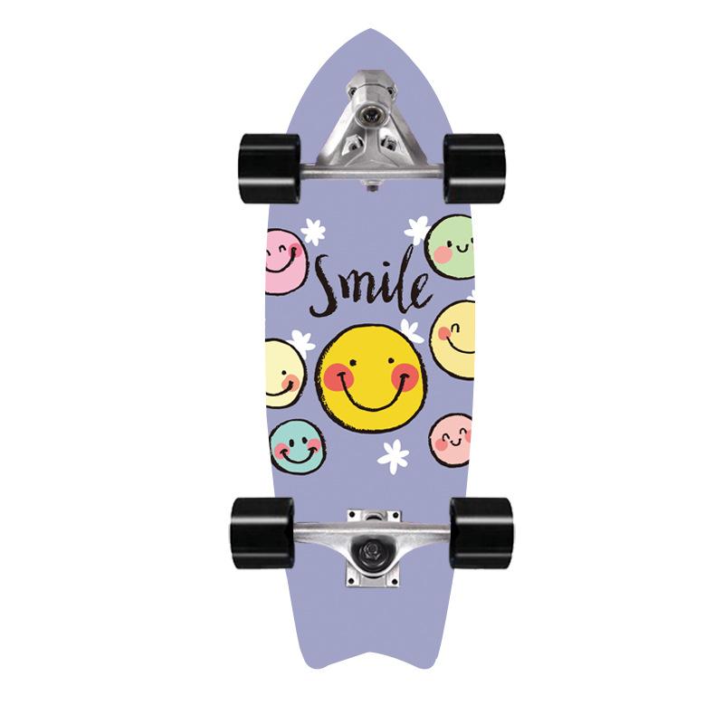 32 אינץ' סקייטבורד גלישה ללא דוושת זנב דוושת CX7 Bridge Brush Street למתחילים למתחילים לתרגול סקי גלישה