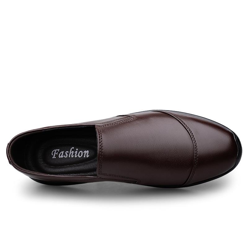 Summer Men 'S Genuine Leather Shoes Casual Slip On Soft Anti -Slip Rubber Loafers Shoes Men Business Office Driving Shoes Man