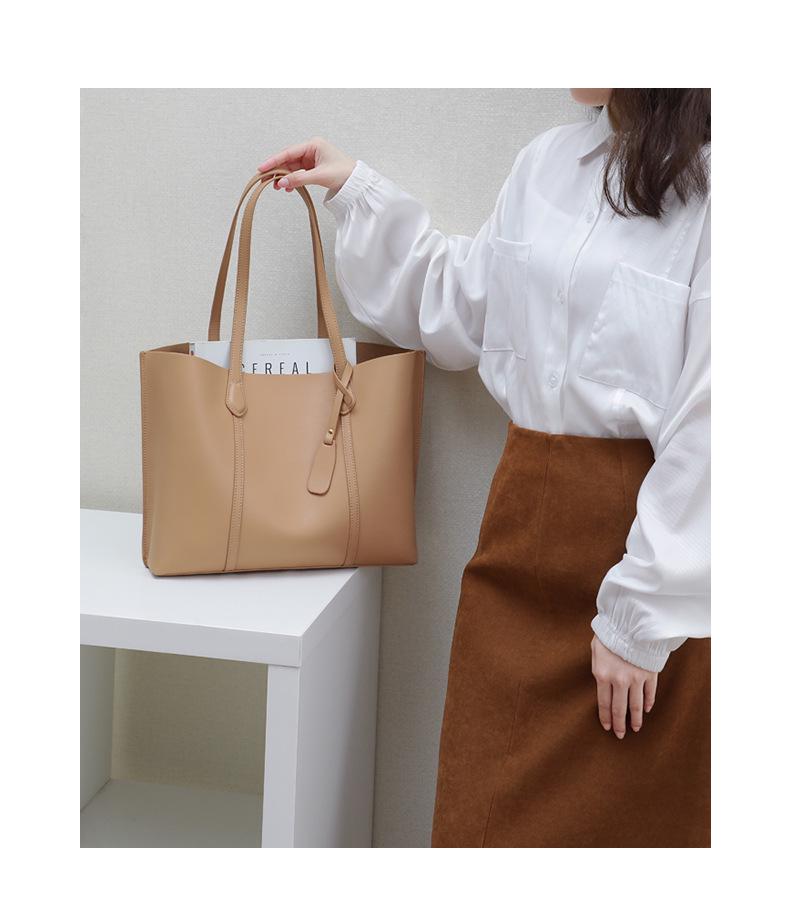 Women's Genuine Leather Large Capacity Summer Tote Bag