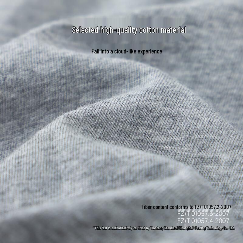 Yiershuang Men's 100% Cotton Loose Boxer Briefs (3-Pack)