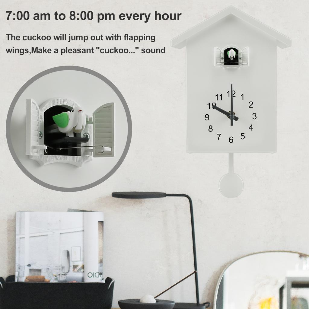 Simple Wall Clock Cuckoo Quartz Wall Clock Modern Bird Living Room Hanging Watch Horologe Clocks Timer Office Home Decoration
