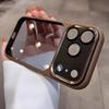Luxury Transparent Metal Ring Camera Protection Case For iPhone 16E 11 12 13 14 15 16 Plus 17 Pro Max Air Shockproof Hybrid Acrylic Cover