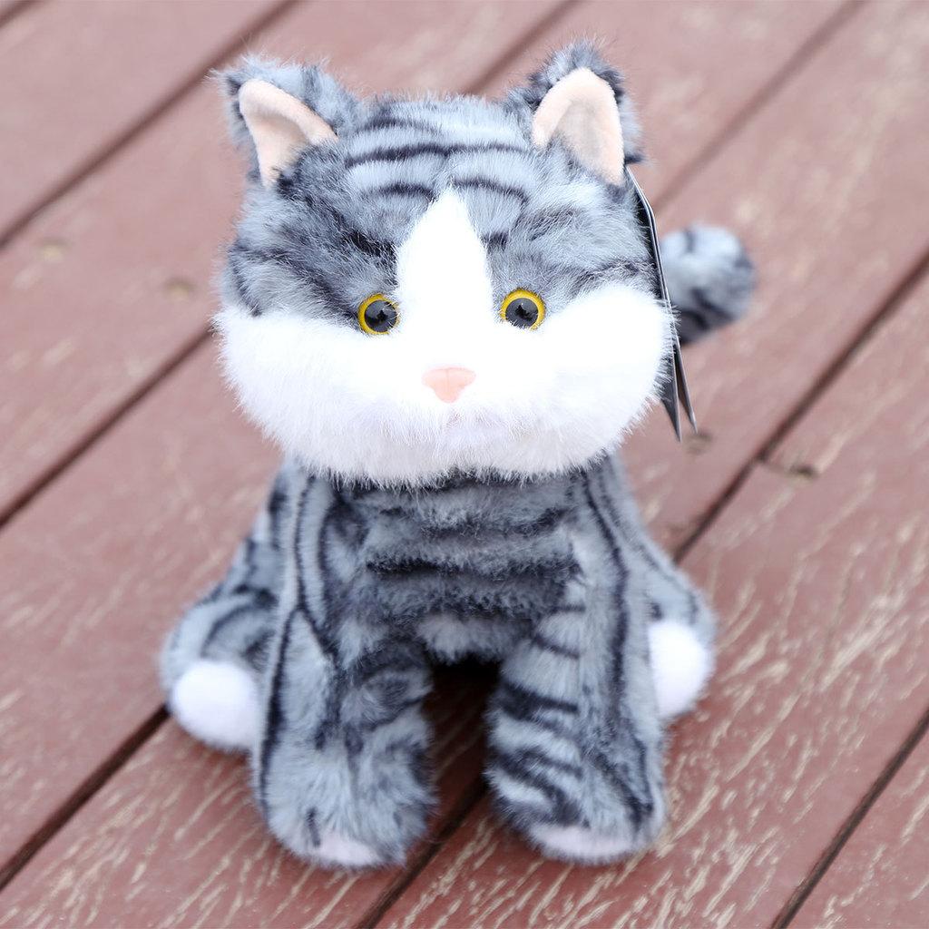 Cute Orange Gray Blue Yellow Cat Plush Doll Children Toy For Kids And Babies Gift