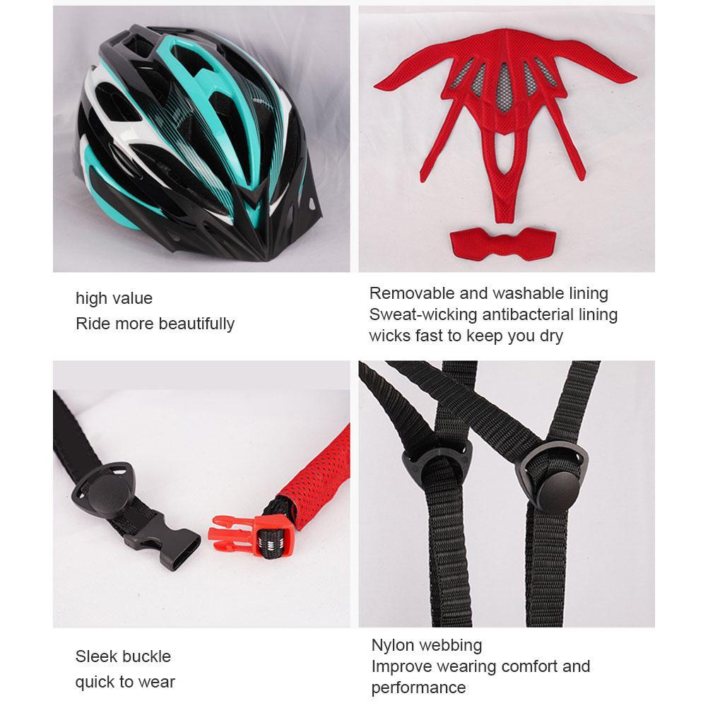 Bike Helmet Cycling Helmet with Led Rear Light Mountain Road Bike Helmet for Men Women