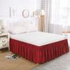 Elastic Bed Skirt Solid Color Ruffled Bed Skirt Elastic Bed Skirt Multiple Colors Multiple Sizes