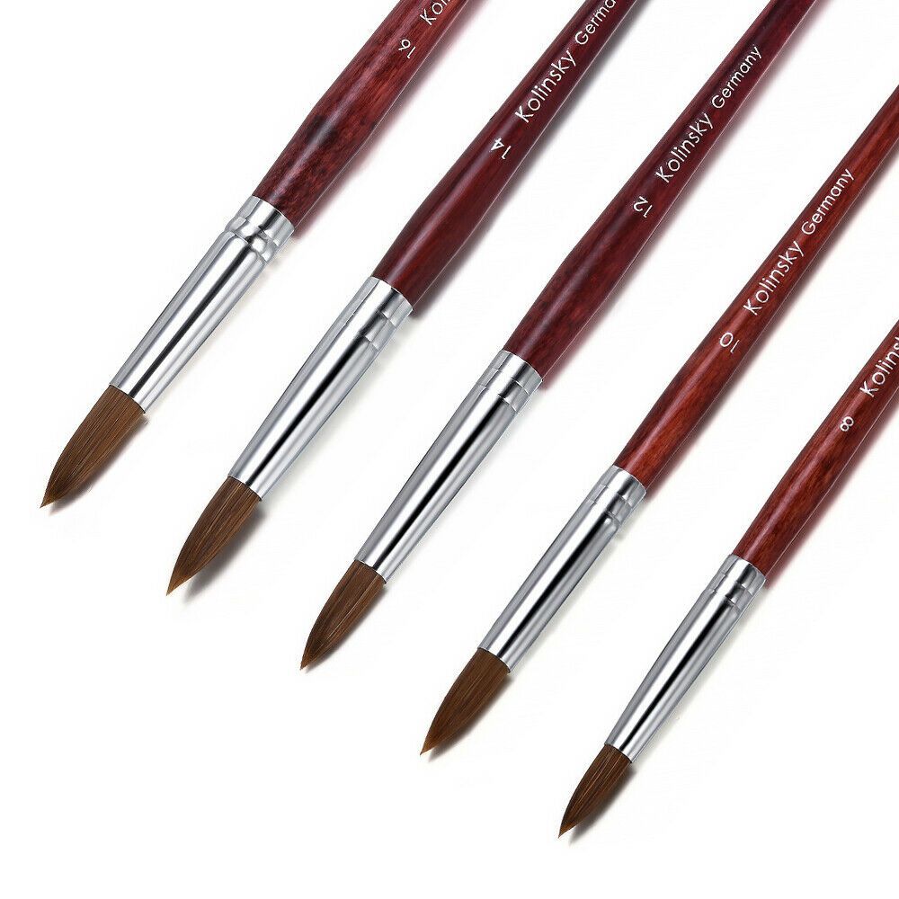 To Outline Nail Polish Pen Acrylic Nail Art Brush Flower Drawing Pen Sable Hair Nail Painting Brush