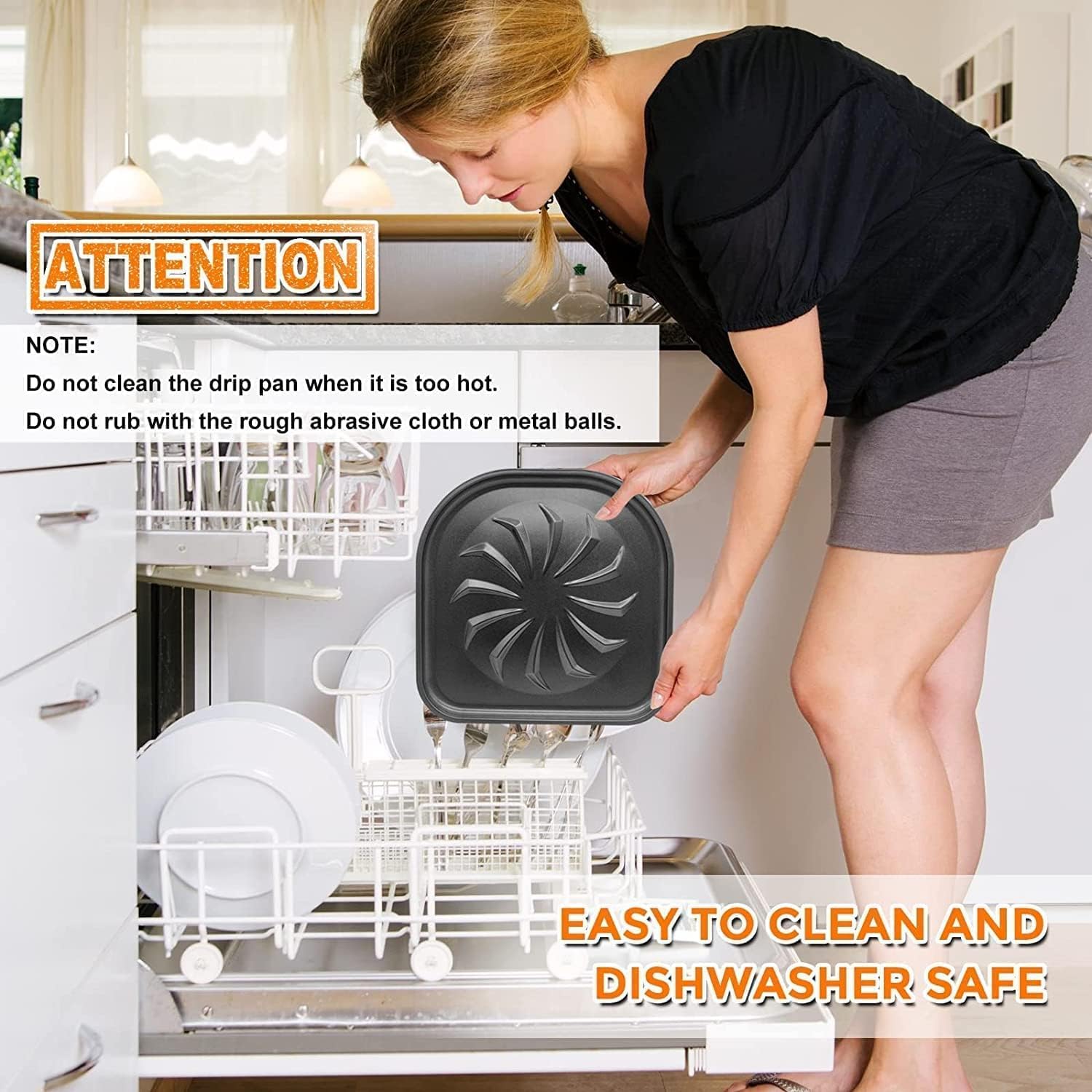 2 PCS Air Fryer Drip Tray, Air Fryer Replacement Parts Accessories for Vortex Air Fryer Pro Air Fryer, Vortex Air Fryer Pro Plus, Non-Stick Drip Pan,