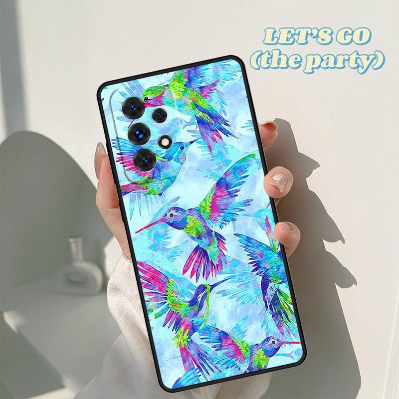 

Hummingbird phone case For Samsung Galaxy A42 A31 A40 A51 A71 A32 A80 A91 A52 A72 A73 A20e A21S A50 A70 A11 A12 Cover Samsung A11
