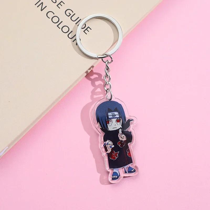 Naruto anime peripherals acrylic keychains toys cartoon schoolbags adorable plus exquisite tiny keychains present