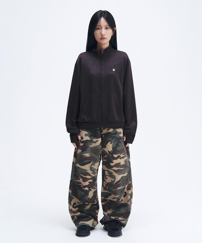 SLOW RECORD HOUSE Double Pintuck Cotton Pants_Camo (Vintage Green)