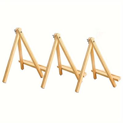 Conjunto de cavalete de mesa de madeira 3/6 peças - perfeito para artistas - 9,4 polegadas de altura