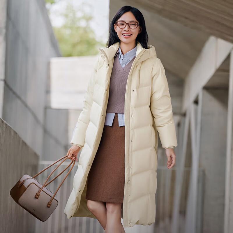 Bosideng B250245526 Hooded Long Down Jacket