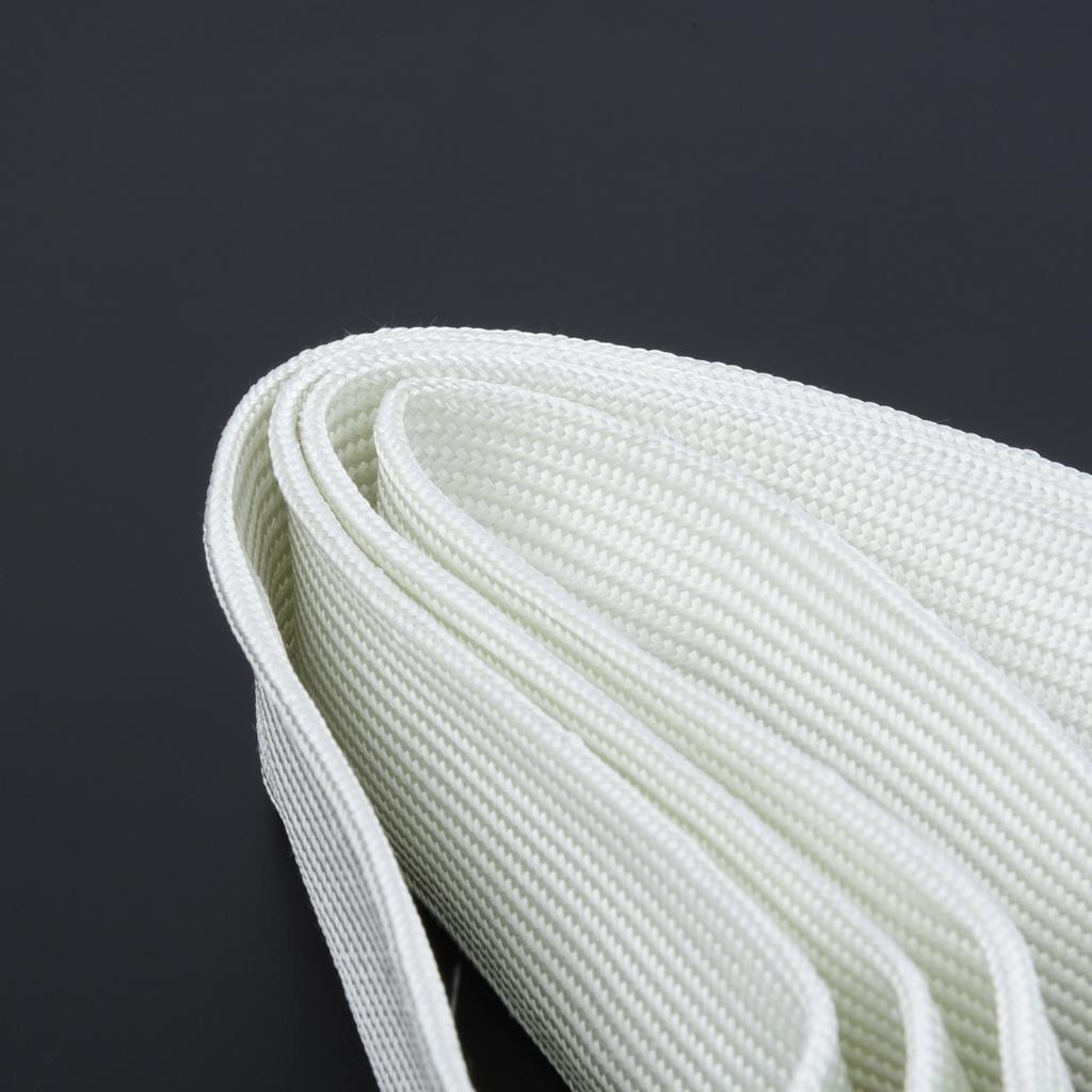 Weiß für Webasto/Eberspacher Heizung Auspuff Glasfaser Schlauch Isolierung 22/24mm