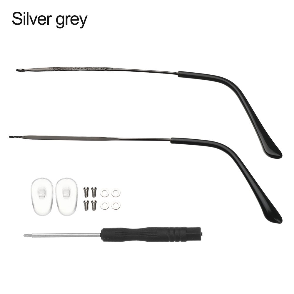 

1 Pair Glasses Arm Replacement Thin Leg Eyeglasses Replacement Frame Glasses Frame Metal Leg Repair Eyewear Accessories серебряный серый
