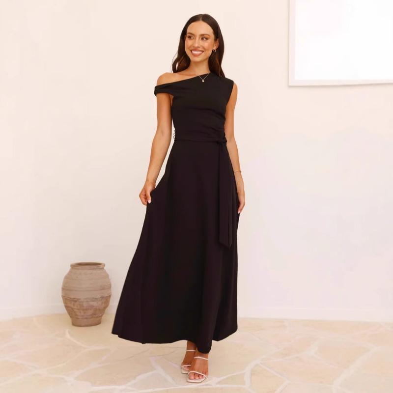 Women's Summer Fashion Temperament Sexy Lace-up Dress