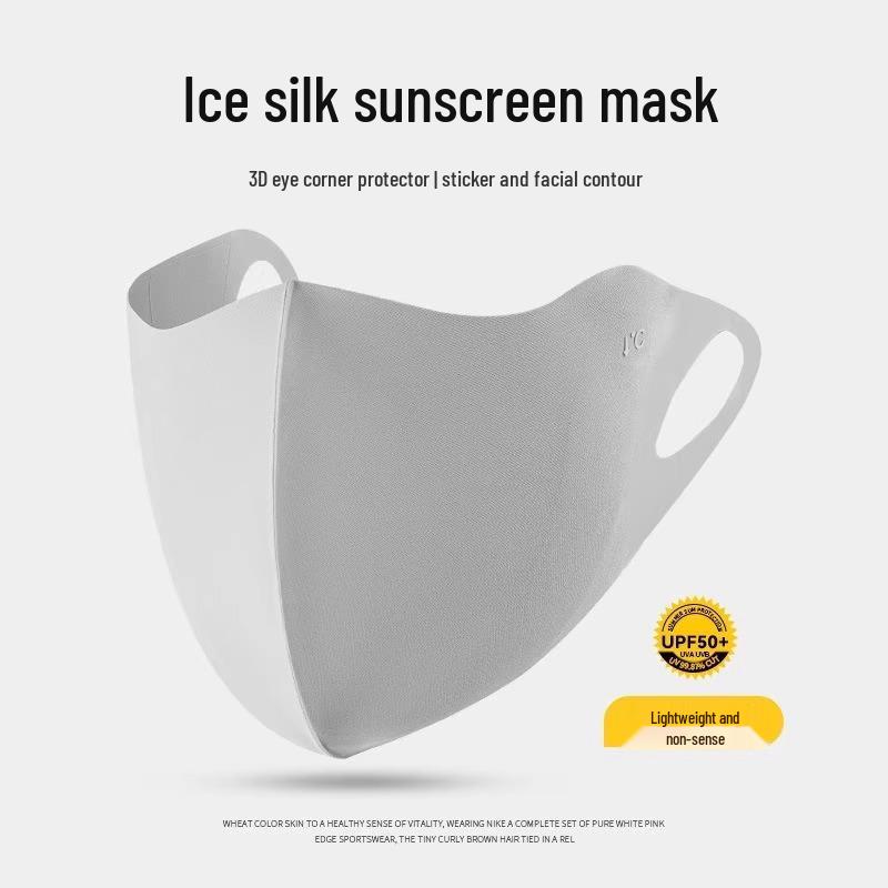Herren Anti-UV Sommer Eis Seide Atmungsaktiv Radfahren Vollgesichtsmaske
