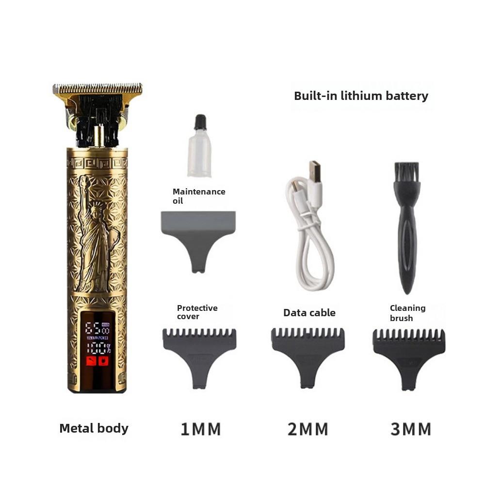 Dedicated To Digital Display Haircut Large-screen Faucet Haircut LCD Display Electric Push-cut Hair Artifact