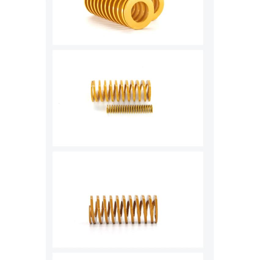 Creamily 2pcs Lightest Load Die Mold Springs Tf Yellow Spiral Stamping Compression Spring Od25mm Id12.5mm Length 20 - 200mm