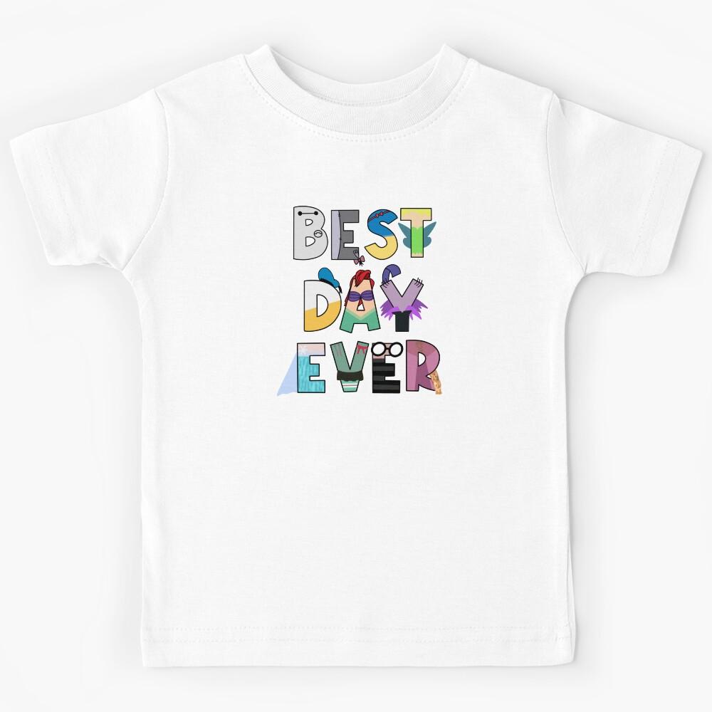 Best Day Ever Characters Kids T-Shirt 150