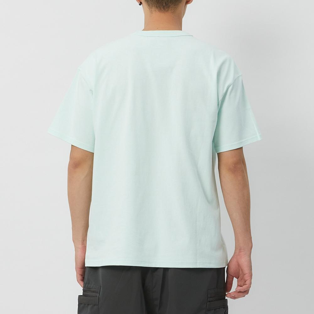 Nike American Vintage Logo Print Knit Short Sleeve Drop Shoulder T-Shirt Men Tops Light-Green FN3697-312