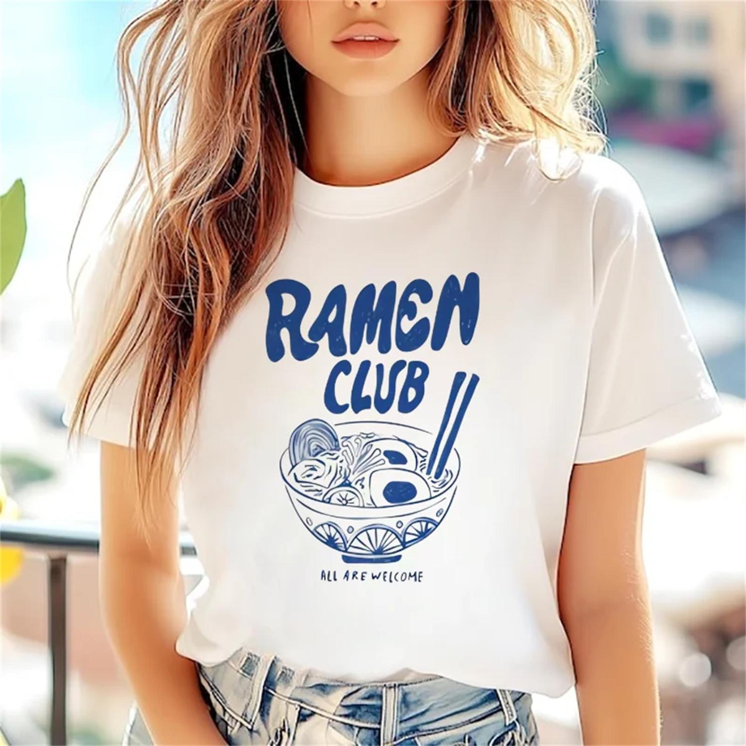 

Women s Casual Style Summer Pattern Printed Japanese T-Shirt White Printed Top Aesthetic Versatile Round Neck Regular T-Shirt XXXXXL