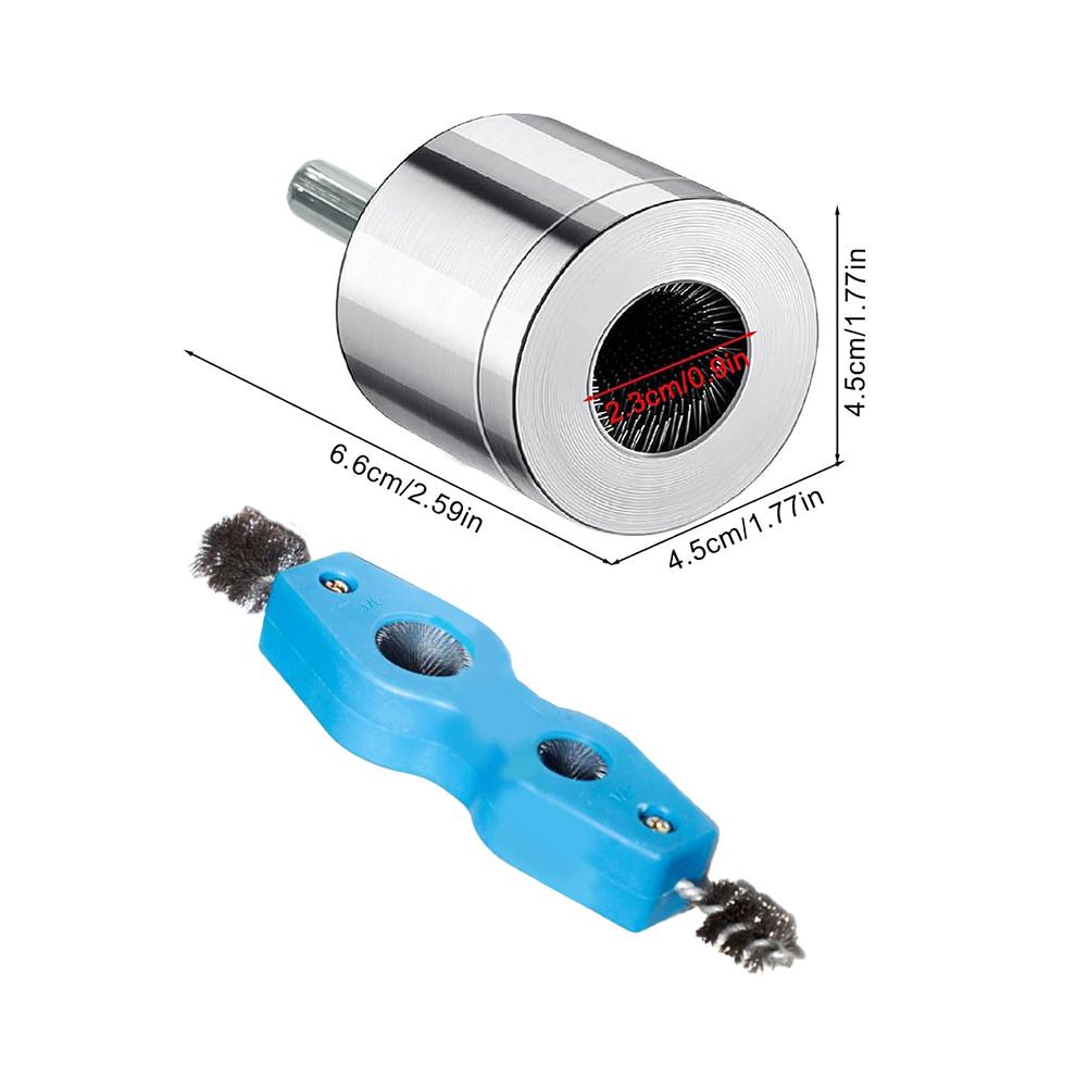 Copper Tube Pipe Cleaning Brush For Drill 15mm/22mm Metal Tube Cleaning Brush Battery Cleaning Brush For Power Drill Cleaning