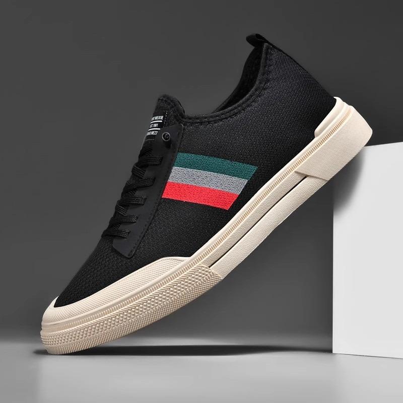 Men's Shoes, Breathable, Knitted, Mesh Shoes, Canvas, Casual Board Shoes, Work Shoes