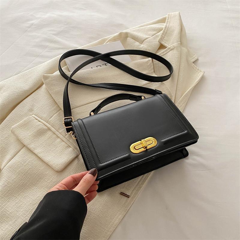 Chic 2023 Fashion Handbag For Women Stylish Summer Pu Leather Shoulder Bag Trendy Black Purse