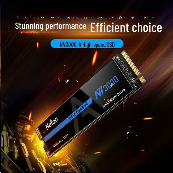 

Netac 512 ГБ NVMe M.2 SSD NV3000A, скорость чтения 3300 МБ/с 256GB PCIe 3.0 - 3100MB/s Read Speed