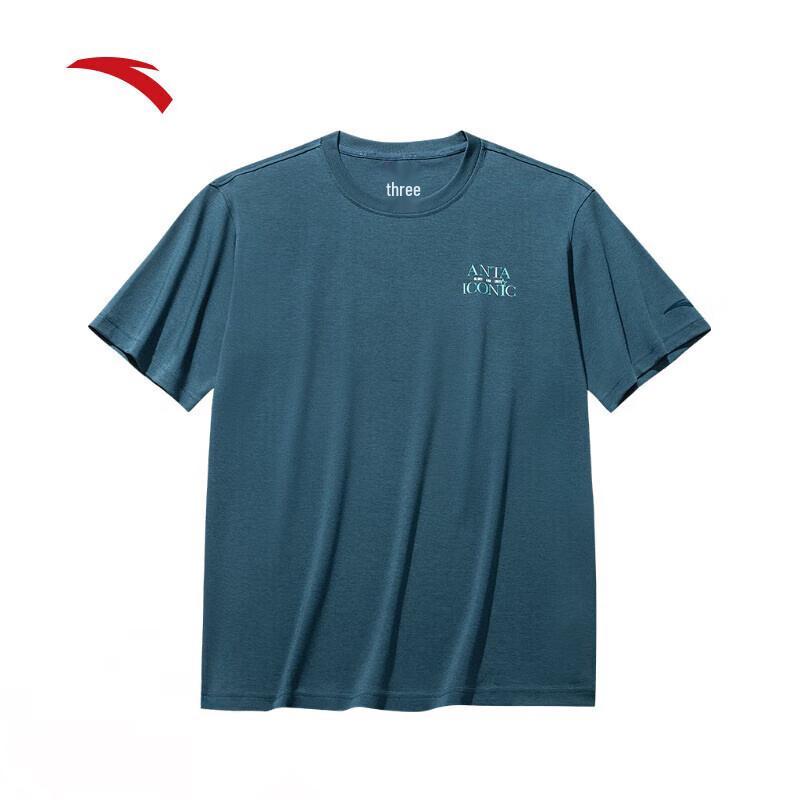 

ANTA Men s 2025 Summer Loose Breathable Short Sleeve T-Shirt S