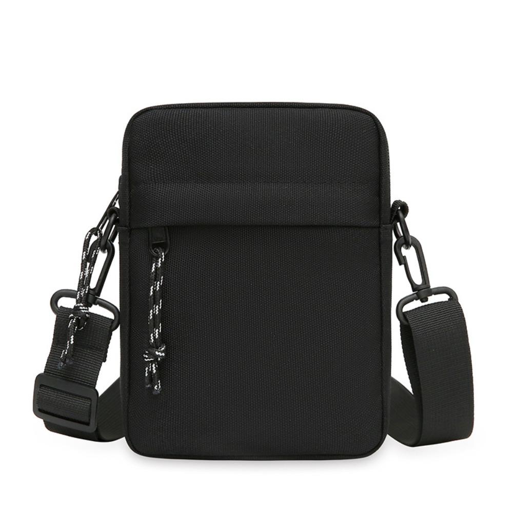 Messenger-Schultertasche für Herren, lässig, aus Canvas, kleine Umhängetasche mit Reißverschluss, einfache kleine Umhängetasche für Herren