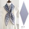 Spring new retro 111 mulberry silk silk scarf fashion temperament silk double crepe lace rhombus scarf accessories