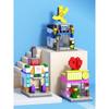 NEW DIY Makeup Convenience Store Flower Shop Hair Salon Piano Game Hall Fruit Bookstore Building Blocks Bricks Movie Model Toy