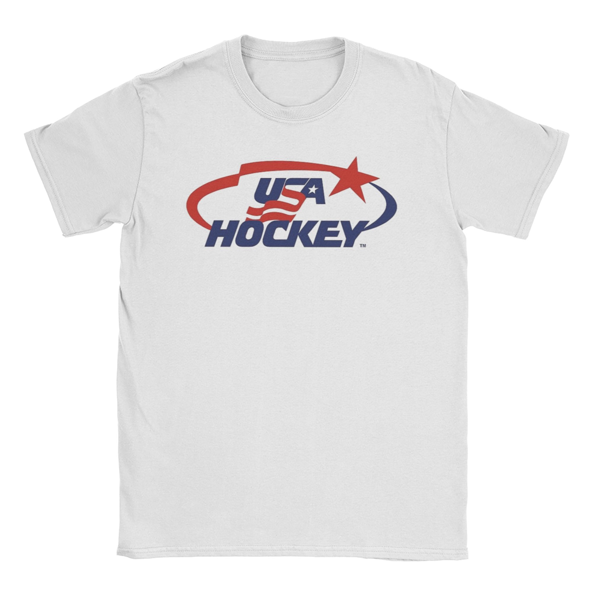 

Fashion USA HOCKEY T-Shirt Unisex Women Crew Neck Cotton T Shirts Short Sleeve Tees Gift Idea Tops S