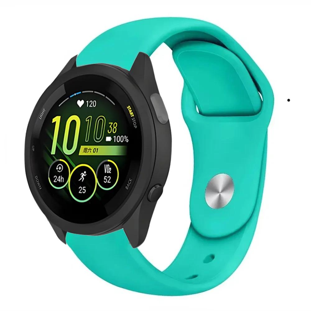 Cinturino in Silicone da 18mm 20mm 22mm Per Garmin Forerunner 55 165 645 965 255/265 245 Music Sportivo Braccialetto Garmin Forerunner 265S Cinturino