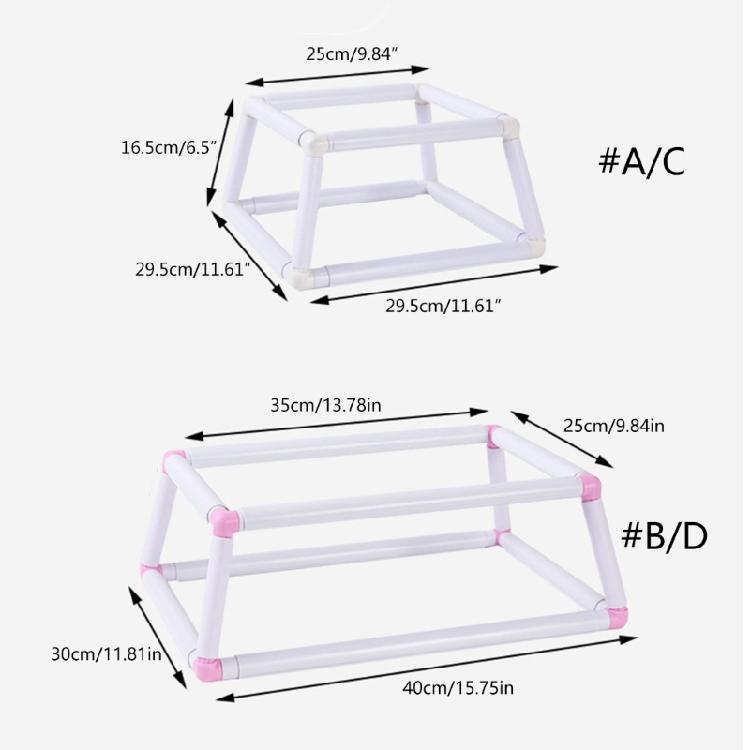 Embroidery Hoop Quilting Frame Trapezoids Embroidery Snap Frame for Quilting