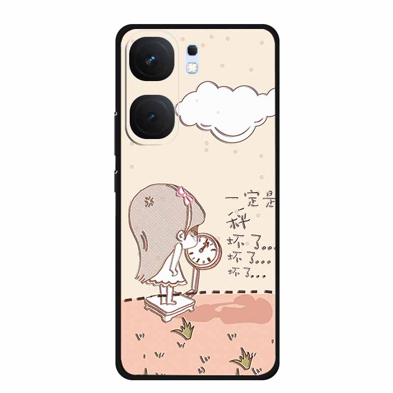 3D TPU Case For Vivo iQOO Neo 9 pro Flower Emboss Funda Neo 9s Pro Back Relief Silicone Soft Phone Cover Cartoon Bumper Capa