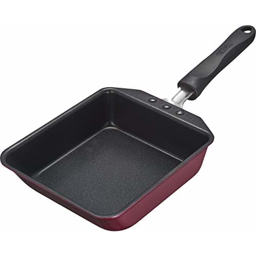 Thermos Durable Series Deep Egg Frying Frying Pan 15 X 18.5cm Red Compatible with IH KFF-015DE R