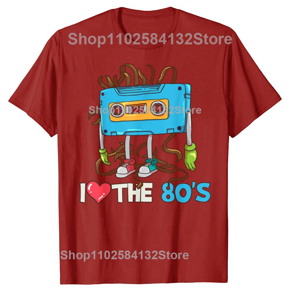 Funny 1980 80s Cassette Tape Graphic Tshirts Men Womens Fashion Casual Tshirt 100 Cotton Loose Oversized T Shirt