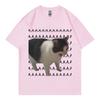 Sad Crying Cat Funny Meme T-Shirt High Quality Fashion Short Sleeve T Shirts Summer Casual Pure Cotton Oversized T-Shirts Unisex