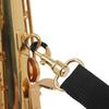 Saxophone Nylon Neck Strap with Thick Soft Padded Adjustable Buckle Black Hook for Baritone Alto Tenor Soprano Sax