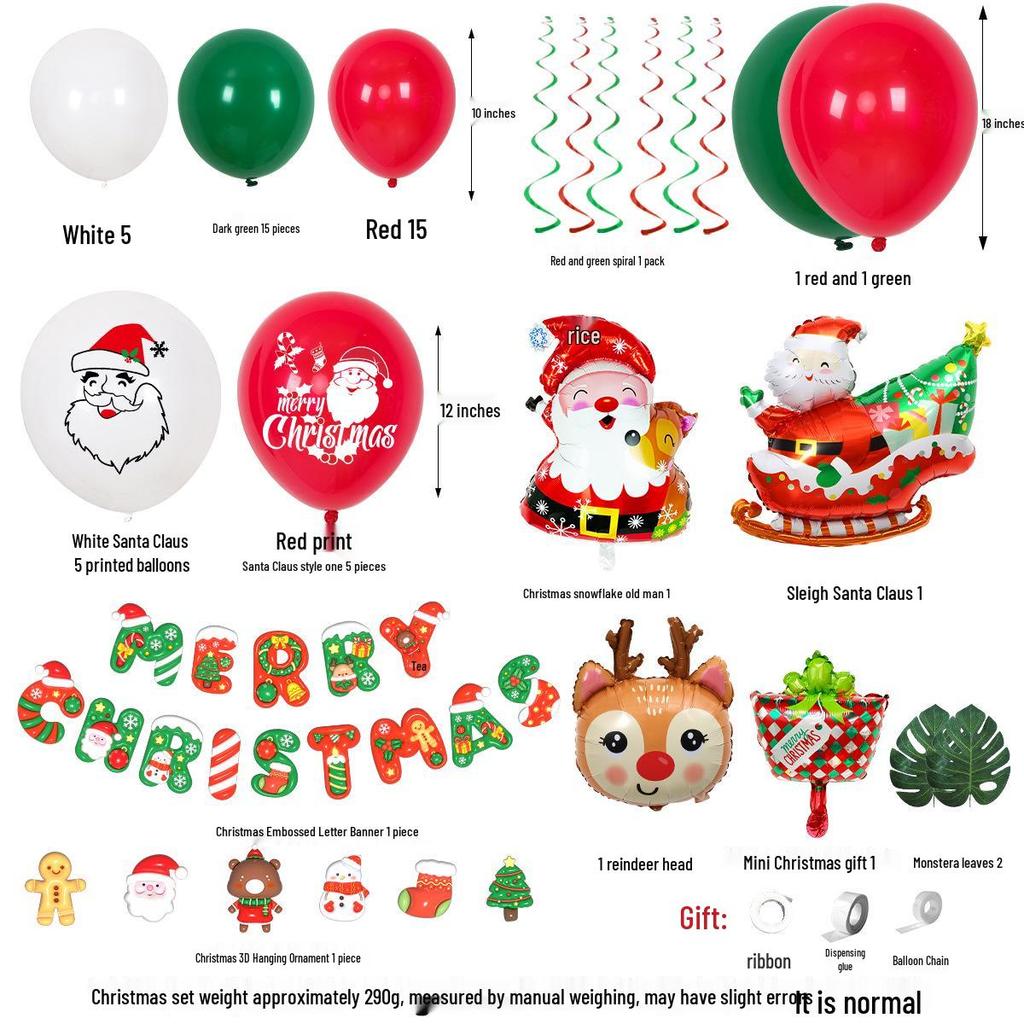 New Christmas Balloon Set - Gold Bells & Snowflake Foil Balloons