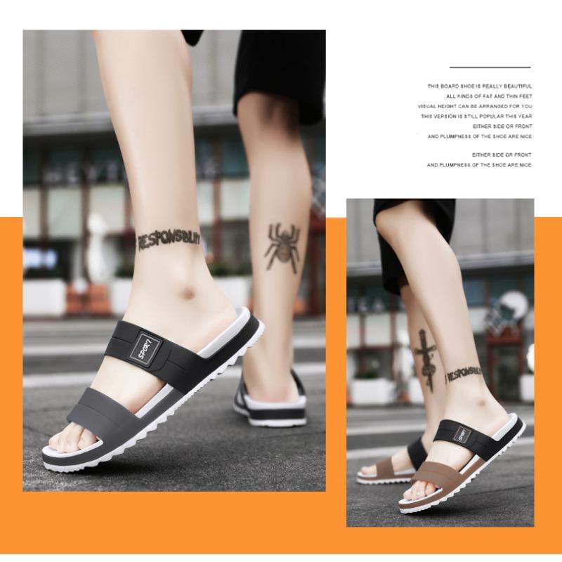 Fashion Men Rubber Beach Slippers Slides Summer Shoes Outdoor Slipper Slipers Garden Pool Chinelo Slide Masculino Badslippers Badeschuhe