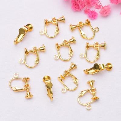 10 Stück DIY Ohrclip-Konverter Spiral-Ohrclips Ohrringe Zubehör Ohrclips-Konverter ohne Ohrloch Schmerzfreie Unsichtbare Ohrclips