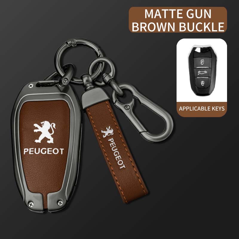 2026 Hot Car Sticker Zine Alloy Car Remote Key Case Shell Cover Protection Fob For Peugeot 308 408 508 2008 3008 4008 5008 Keyle
