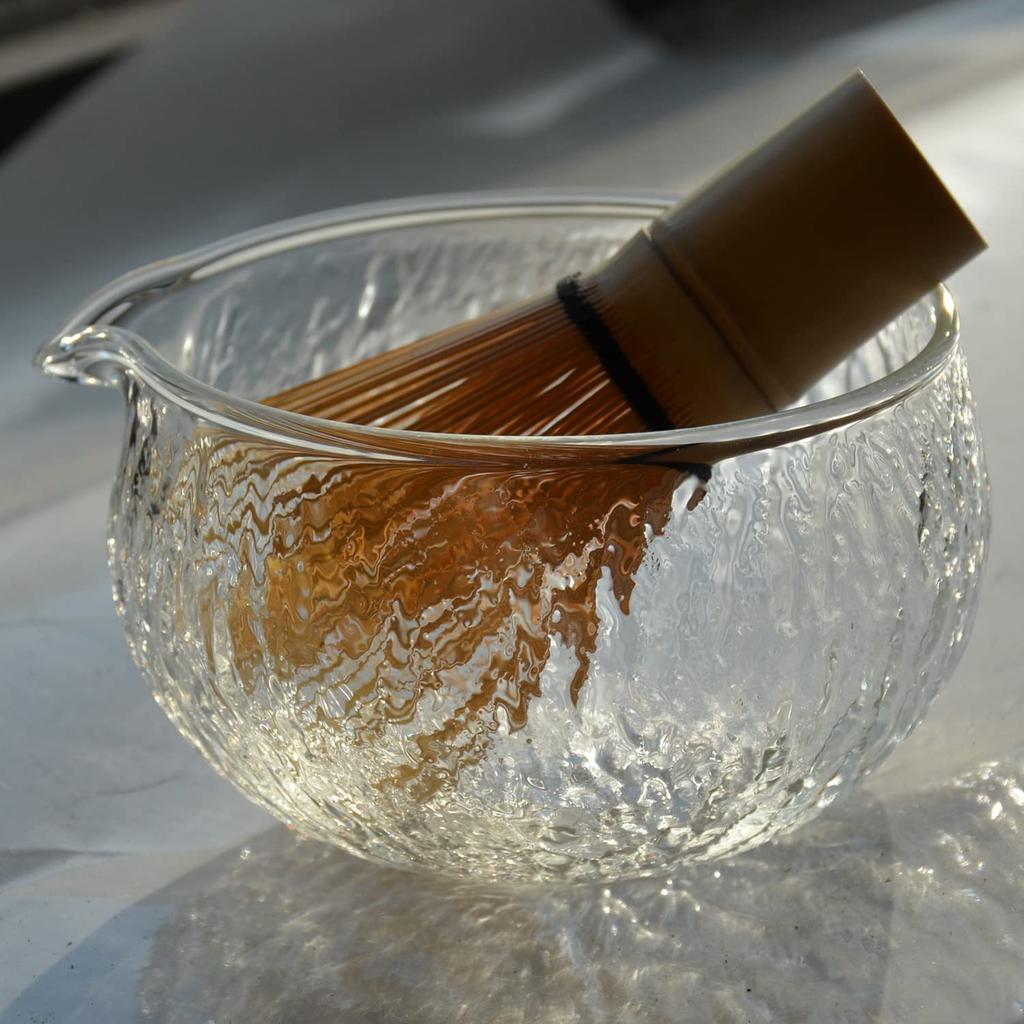 glass matcha approximately x x perfect for tea or as a Heat-resistant bowl, clear, 12.3cm 7.2cm (approx. 5.7" 2.7"), ceremony, practice, gift.